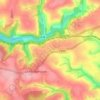 Mapa topográfico Redpost, altitud, relieve
