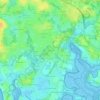 Mapa topográfico Kercourse, altitud, relieve