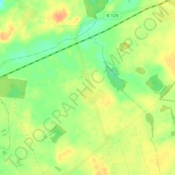 Mapa topográfico Zarchlin, altitud, relieve