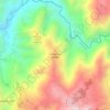 Mapa topográfico Cuchilla del Salado, altitud, relieve