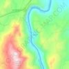 Mapa topográfico Arauca, altitud, relieve