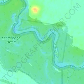 Mapa topográfico Killers Point, altitud, relieve