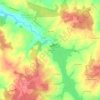 Mapa topográfico Lavaud, altitud, relieve