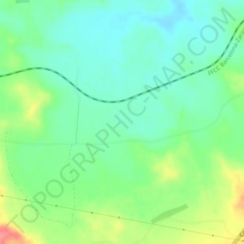 Mapa topográfico Pallaruelo, altitud, relieve