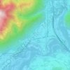 Mapa topográfico Borgo Livinal, altitud, relieve