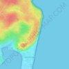 Mapa topográfico Phare de Leucate, altitud, relieve