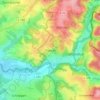 Mapa topográfico Osenau, altitud, relieve