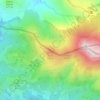 Mapa topográfico Larrun Txiki, altitud, relieve