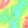 Mapa topográfico Tibaná, altitud, relieve