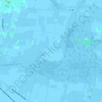 Mapa topográfico Bundesgaard, altitud, relieve