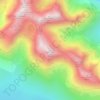Mapa topográfico Sgùrr nan Eag, altitud, relieve