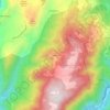 Mapa topográfico Ceseggi, altitud, relieve