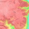 Mapa topográfico Les Tourelles, altitud, relieve