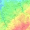 Mapa topográfico Croas de Prat Keruscat, altitud, relieve
