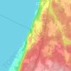Mapa topográfico Porsarp, altitud, relieve