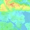 Mapa topográfico Lande Vallée, altitud, relieve