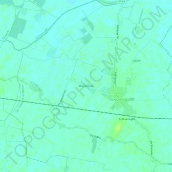 Mapa topográfico Malcantone, altitud, relieve