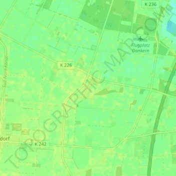 Mapa topográfico Haar, altitud, relieve