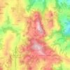Mapa topográfico Crocette, altitud, relieve
