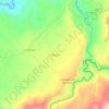 Mapa topográfico El Reposo, altitud, relieve