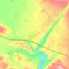 Mapa topográfico Cozvíjar, altitud, relieve