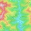 Mapa topográfico La Roche, altitud, relieve