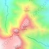 Mapa topográfico Cathkin Peak, altitud, relieve