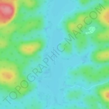 Mapa topográfico Lac O'Sullivan, altitud, relieve