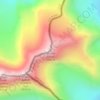Mapa topográfico Nevado Juncal, altitud, relieve