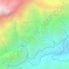 Mapa topográfico Hoyo Rico, altitud, relieve