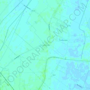 Mapa topográfico Conventello, altitud, relieve