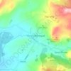 Mapa topográfico Pontrhydfendigaid, altitud, relieve