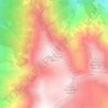 Mapa topográfico Pescofalcone, altitud, relieve