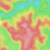 Mapa topográfico Woronora, altitud, relieve