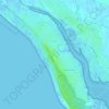 Mapa topográfico Lotissement Les Sables d'Or, altitud, relieve