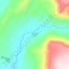Mapa topográfico Comunidad Mitrauquén Alto, altitud, relieve
