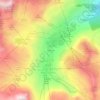 Mapa topográfico Chartreux, altitud, relieve