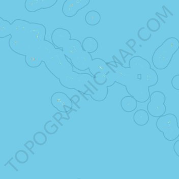 Mapa topográfico Polinesia Francesa, altitud, relieve