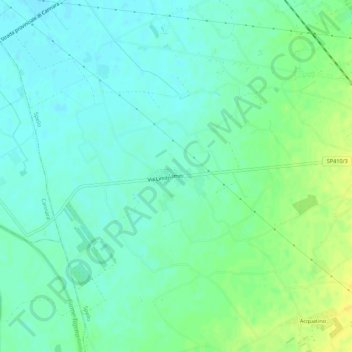 Mapa topográfico Limiti, altitud, relieve