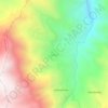 Mapa topográfico Cajas, altitud, relieve