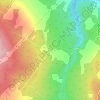 Mapa topográfico Le Cent-Ans, altitud, relieve