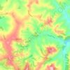 Mapa topográfico Glen Massey, altitud, relieve
