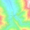 Mapa topográfico Cebollar, altitud, relieve