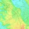 Mapa topográfico La Chambière de Viriat, altitud, relieve