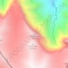 Mapa topográfico Mhlwazini, altitud, relieve