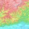 Mapa topográfico West Kameng, altitud, relieve