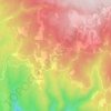Mapa topográfico Les Isnards, altitud, relieve
