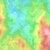 Mapa topográfico La Ribière, altitud, relieve