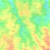 Mapa topográfico Lanorven, altitud, relieve