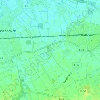 Mapa topográfico Weilerhöfe, altitud, relieve